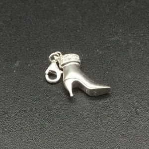Sterling Silver Boot Charm Hallmarked 925 CB ( Carlo Biagi)